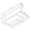 Ver imagem 2 de Cama Articulada Horizontal Com Nichos Solteiro Branca Lilies Móveis