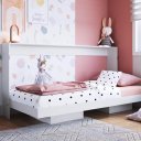 Ver imagem 1 de Cama Articulada Horizontal Com Nichos Solteiro Branca Lilies Móveis