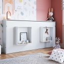 Ver imagem 4 de Cama Articulada Horizontal Com Nichos Solteiro Branca Lilies Móveis