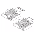 Ver imagem 4 de Bicama Solteiro Vira Casal Mdf Incluso 2 Colchões 3 em 1:branco