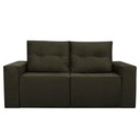 Ver imagem 2 de Sofá 2 Lugares Onix 1,80m para Sala Confortavel Sued Herrero Cor:marrom