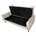 Ver imagem 6 de Recamier Baú Félix Casal 140cm Suede Bege
