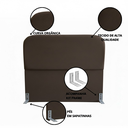 Ver imagem 3 de Cabeceira de Cama Box Casal 140cm Orgânica Marrom - Veludo