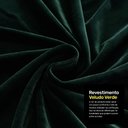 Ver imagem 5 de Puff Decorativo Living Aisha Orgânico 02 Lugares Veludo Verde Escuro - Desk Design