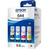 Kit Refil Epson T544 Garrafas de Tinta 4 Cores - 1