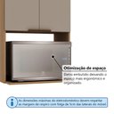 Ver imagem 6 de Armário Aéreo para Micro-Ondas 2 Portas 60cm Vitra Luciane Móveis