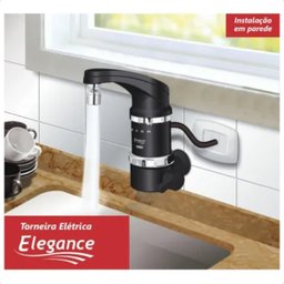 Torneira Elétrica Elegance 4 Temperaturas 220v/127v Parede:preta/127v - 3