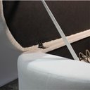 Ver imagem 5 de Banco Baú Organizador Estofado Orgânico Milão Peseira 1,40 Bouclê Off White - Montanari'S Decor