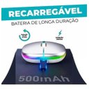 Ver imagem 5 de Mouse sem Fio Recarregável Ergonômico Led Wifi Slim: