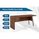 Ver imagem 2 de Mesa de Computador ME4122 c/ 2 Gavetas Nogal/FendiOff - Tecno Mobili