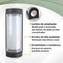 Ver imagem 5 de 4 Arandela Externa 3 Leds Facho Duplo Aluminio Muro Bet80