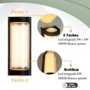 Ver imagem 3 de 4 Arandela Externa 3 Leds Facho Duplo Aluminio Muro Bet80