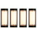 Ver imagem 1 de 4 Arandela Externa 3 Leds Facho Duplo Aluminio Muro Bet80