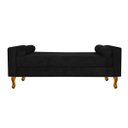 Ver imagem 2 de Recamier Baú Félix King Size 195cm Suede Preto