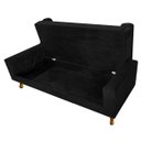 Ver imagem 6 de Recamier Baú Félix King Size 195cm Suede Preto