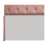 Cabeceira Lara 193 cm King Size Suede Rosê - Doce Sonho Móveis - 5