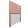 Cabeceira Lara 193 cm King Size Suede Rosê - Doce Sonho Móveis - 2