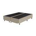 Ver imagem 1 de Base Cama Box Bipartido Queen Size Suede Bege 40x158x198