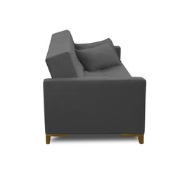 Sofá Cama 3 Lugares 2,00m Aurora Suede Adonai Estofados - 9