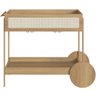 Carrinho Bar com Porta Taças Industrial Indy A03 Hanover Dourado - Lyam Decor - 3