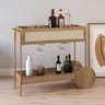 Carrinho Bar com Porta Taças Industrial Indy A03 Hanover Dourado - Lyam Decor - 2