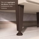 Ver imagem 5 de Paneleiro Armário de Cozinha com Vidro 2 Portas 36cm Milano Multimóveis MP2482 Vanilla/Reflecta