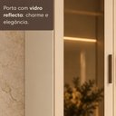 Ver imagem 2 de Paneleiro Armário de Cozinha com Vidro 2 Portas 36cm Milano Multimóveis MP2482 Vanilla/Reflecta