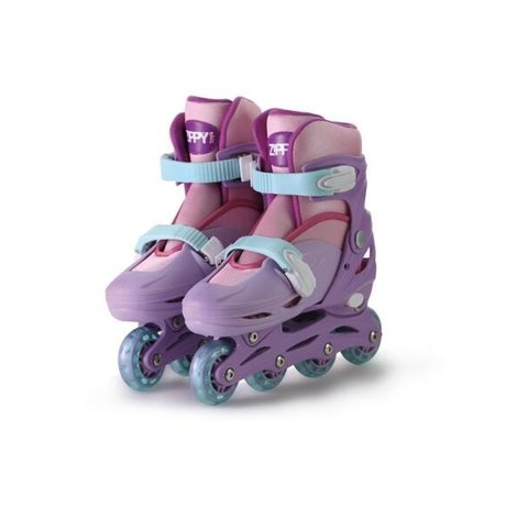 Patins In Line Ajustável Infantil Rosa 34 Ao 37