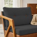 Ver imagem 1 de Almofada Decorativa Laura Cheia Fofinha com Zíper 36x60 Linho para Sofá Cama Poltrona Fibra Silicona