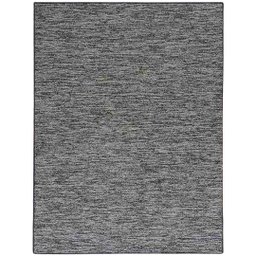 Tapete Kampur Sala Quarto 150x200 Tecido Conforto Decorativo - Grafite Palha - 3