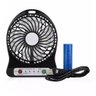 Mini Ventilador de Mesa Portátil Recarregável com Lanterna - 1