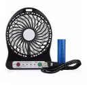 Ver imagem 1 de Mini Ventilador de Mesa Portátil Recarregável com Lanterna