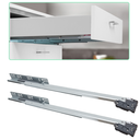 Ver imagem 7 de Kit 2 Par Corrediça Oculta Invisível Trilho Gaveta Aço 45cm