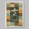 Quadro Cozinha Coffee I - 20x30cm - Moldura Padrão Branco - 1