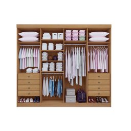 Guarda Roupa Casal 8 Portas 8 Gavetas - Daymont-cinamomo - Móveis D'doro - 3