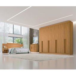 Guarda Roupa Casal 8 Portas 8 Gavetas - Daymont-cinamomo - Móveis D'doro - 1