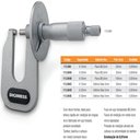 Ver imagem 4 de Micrômetro Externo com Disco P/ Medição de Chapas - Cap. 0-50mm(plano) - Ref. 113.064b - Digimess