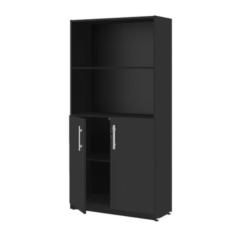 Armario com 3 Prateleiras Etios Preto Onix