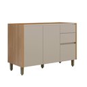 Ver imagem 1 de Balcão de Cozinha 2 Portas 3 Gavetas Allure Linea Brasil 120cm