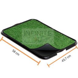 Xixi Tapete Higiênico Grama Sintética Ecológico Furacão Pet - 2