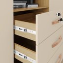 Ver imagem 6 de Guarda Roupa 6p 3g Espelho 180 Cm 6542 Carvalho Am Off White Incp