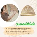 Ver mais imagens de 2 Pendente Boho Fibra Natural Junco Rustico 45cm Cabeceira Nat48