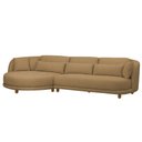 Ver imagem 1 de Sofá 05 Lugares 330cm Arizona com Chaise Direito Bouclé Camel - Nexta Casa