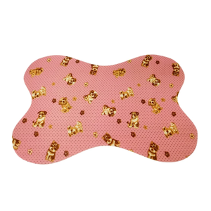 Tapete Osso Divertido Estampa Rosa Claro