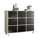 Ver imagem 3 de Nicho Organizador com Rodízios Toys 9 Gavetas Q01 Branco/Preto - Mpozenato