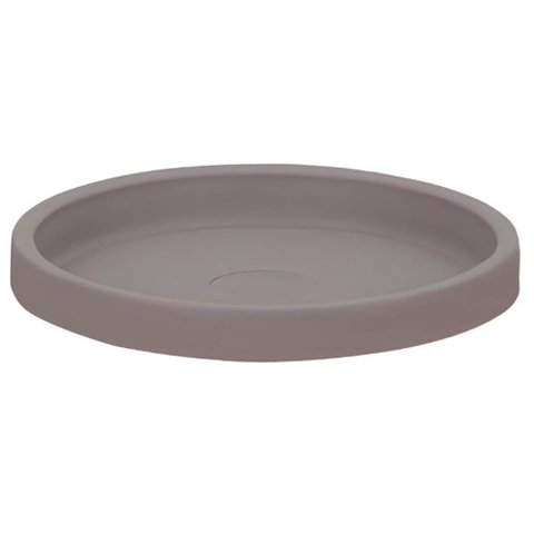 Prato para Vaso Cachepot de Plantas 27,5cm Tramontina PP Polietileno Concreto Cinza