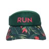 Viseira Running Com Faixa Elástica Run Sportbr Folhas Verde - 1