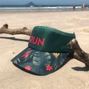 Ver imagem 4 de Viseira Running Com Faixa Elástica Run Sportbr Folhas Verde