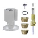 Ver imagem 1 de Kit Registro Salva Reparo Sos C/ Acabamento Registro Pressão e Gaveta 16 Estrias Padrão Deca Pressão