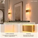 Ver imagem 4 de 2 Arandela Interna Sala Acrilico Jateado LED Integrado LUP95
